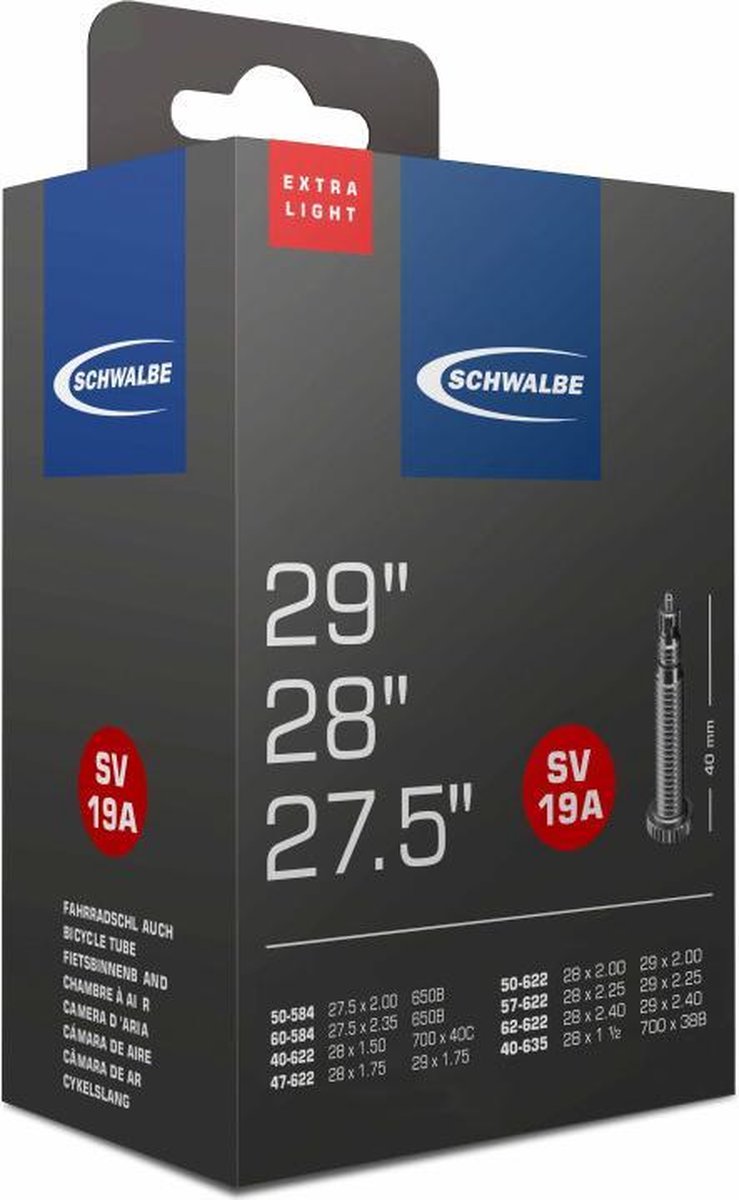 Schwalbe Binnenband 27.5/29 X 1.5/2.4(40/62-584/635) Fv 40 Mm - Zwart