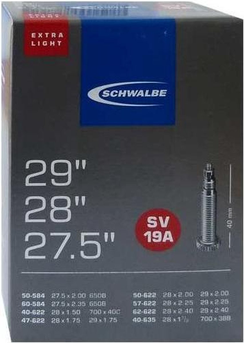 Schwalbe Binnenband 27.5/29 X 1.5/2.4(40/62-584/635) Fv 40 Mm - Zwart