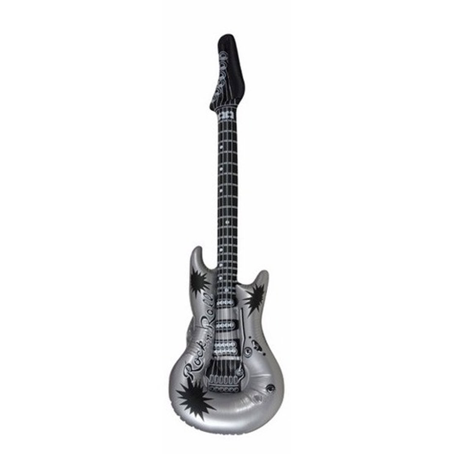 Opblaasbare Gitaar Zilver 106 Cm - Silver