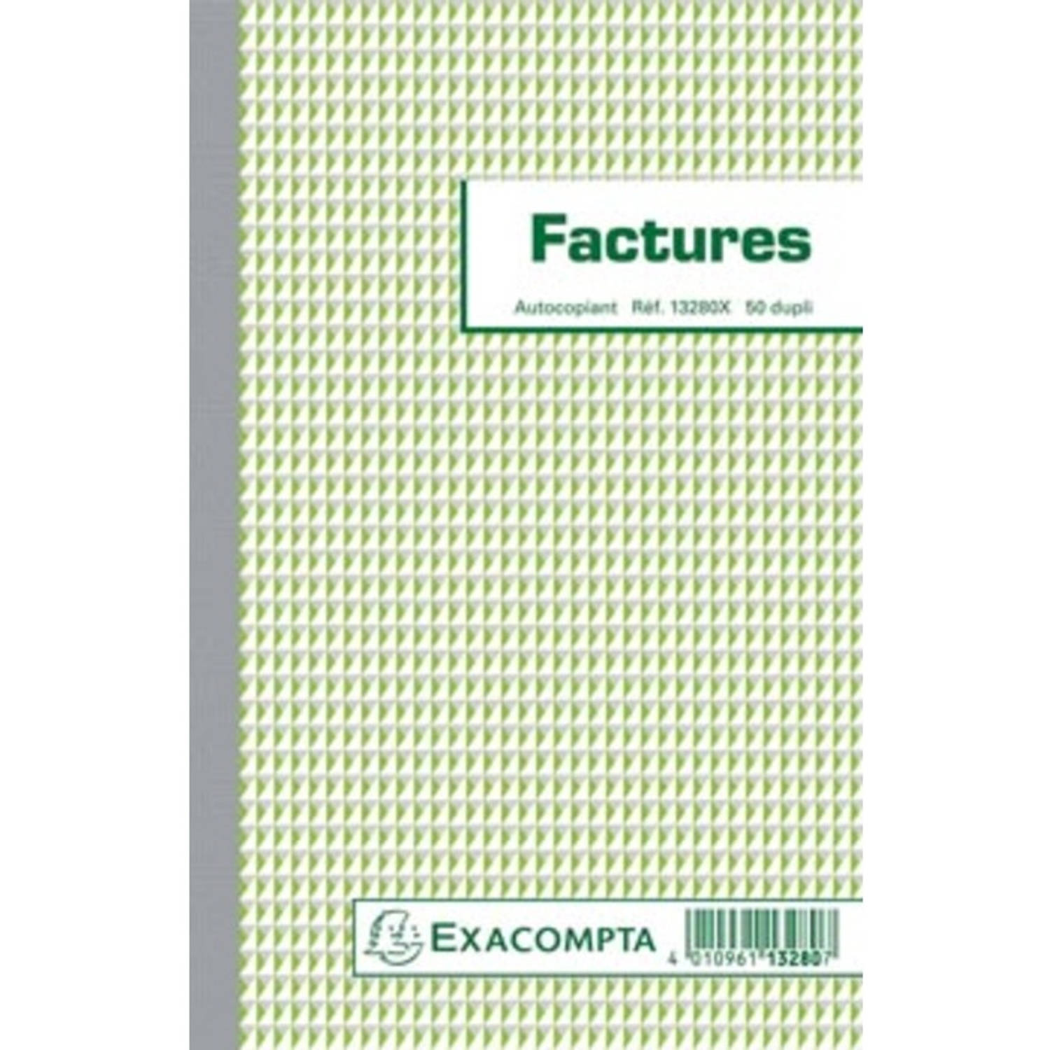 Exacompta Facturen, Ft 21 X 13,5 Cm, Dupli, Franstalig