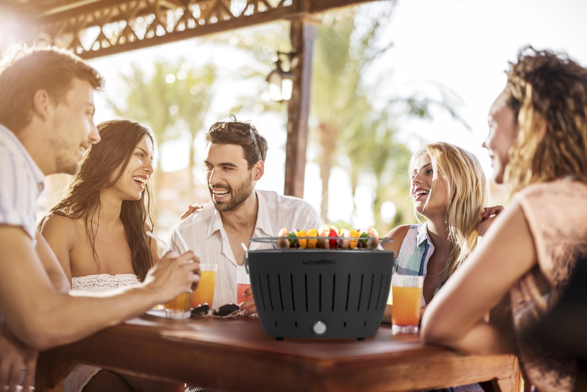 LotusGrill Lotusgrill Classic Hybrid Tafelbarbecue - Ø350mm - Antraciet - Grijs