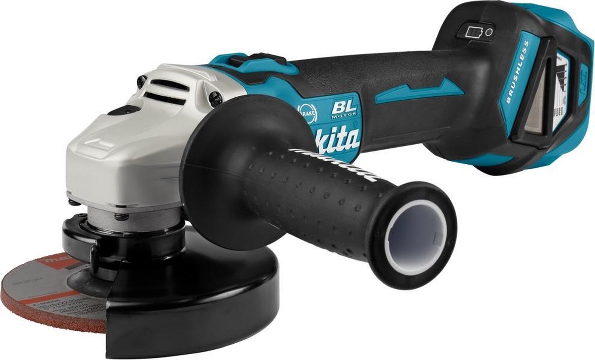 Makita DGA513ZJ 18v Haakse slijper 125mm | zonder accu&apos;s en lader in M-box