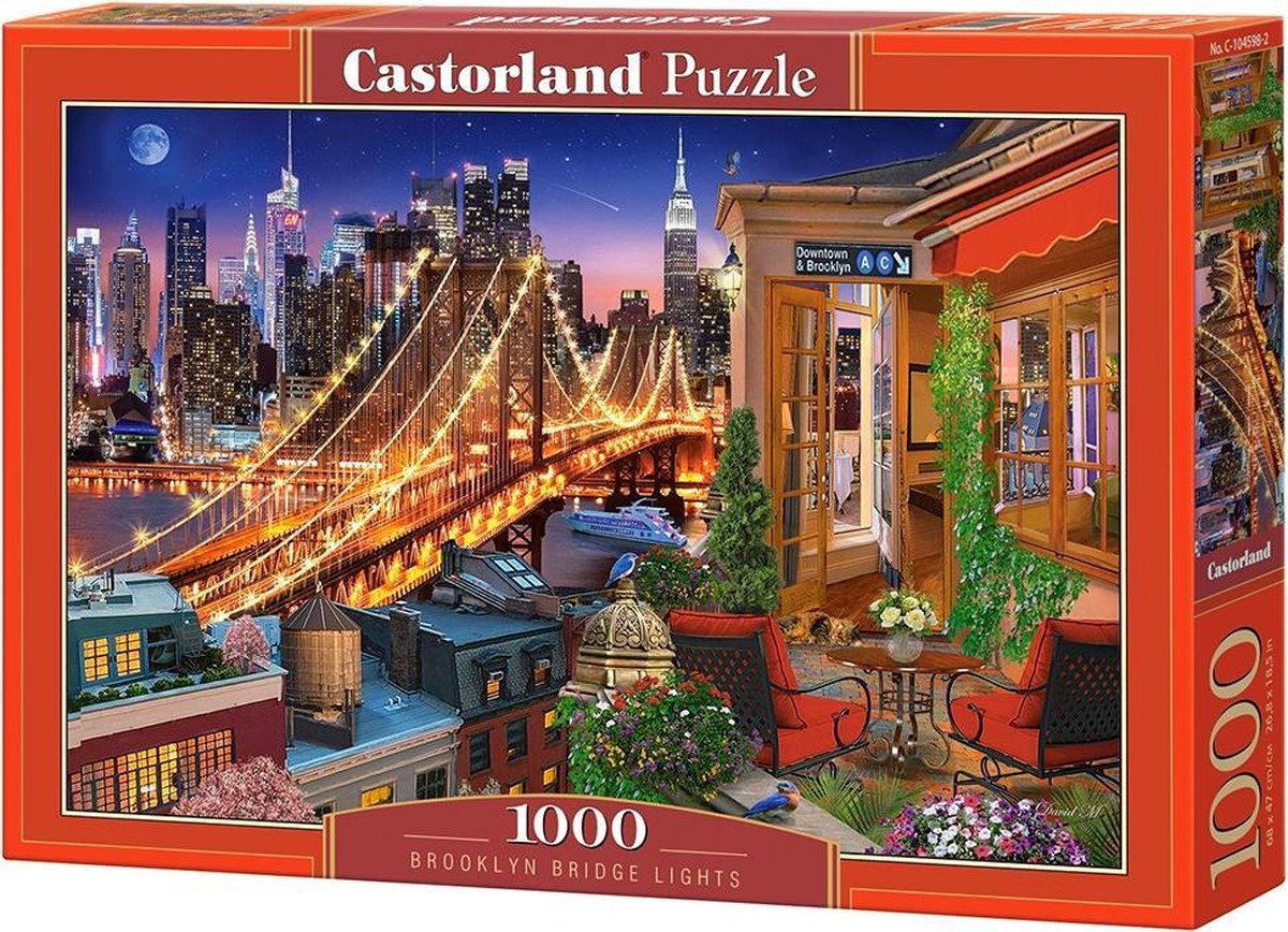 Castorland Puzzel Brooklyn Bridge Lights Karton 1000 Stukjes