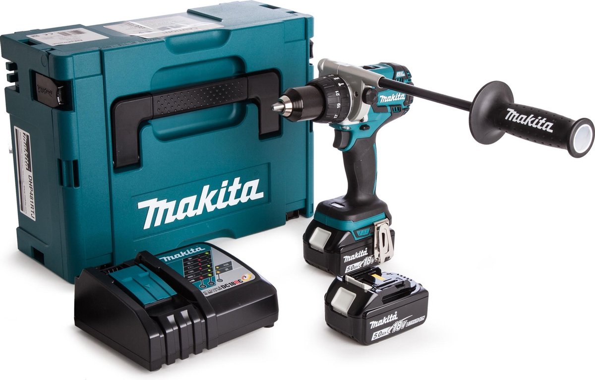 Makita DHP481RTJ Accu Klopboormachine 18v 5.0Ah Li-ion