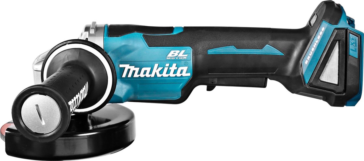 Makita DGA508ZJ 18v Haakse slijper 125mm, Mbox, met veiligheidsschakelaar | zonder accu's en lader