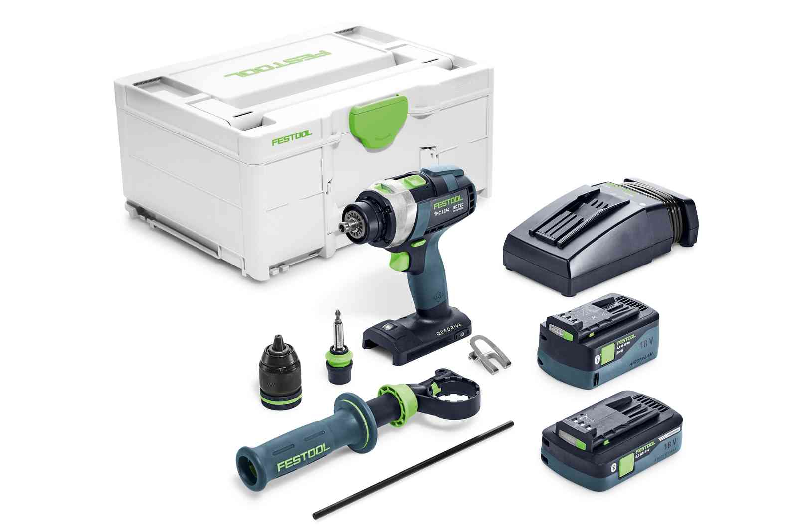 Festool TPC 18/4 5,2/4,0 I-Plus | Accu-klopboormachines | Incl. accu&apos;s & lader