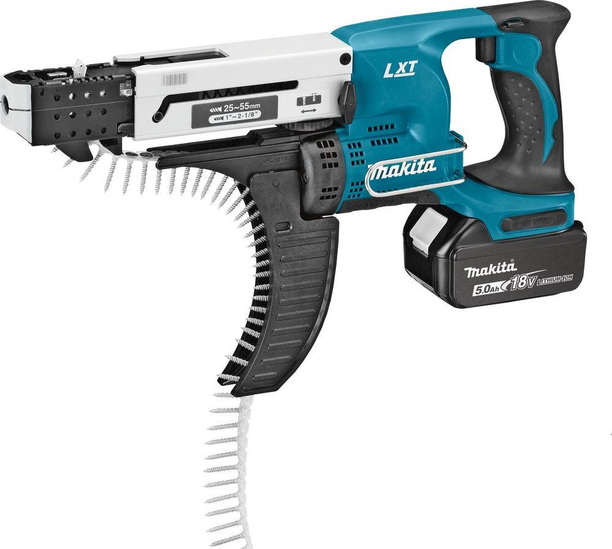 Makita DFR550RTJ Schroefautomaat | 18v 5.0Ah Li-ion