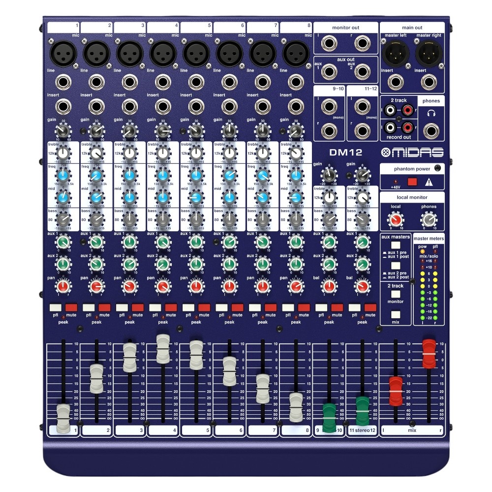 Midas DM12 analoog mengpaneel