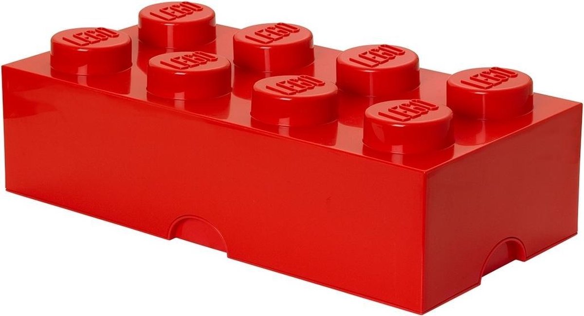 Room Copenhagen Lego Brick 8 Opbergbox - - Rood