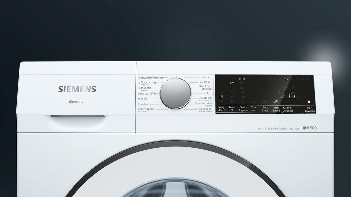 Siemens WN44A120NL - 9/6 kg - Wit