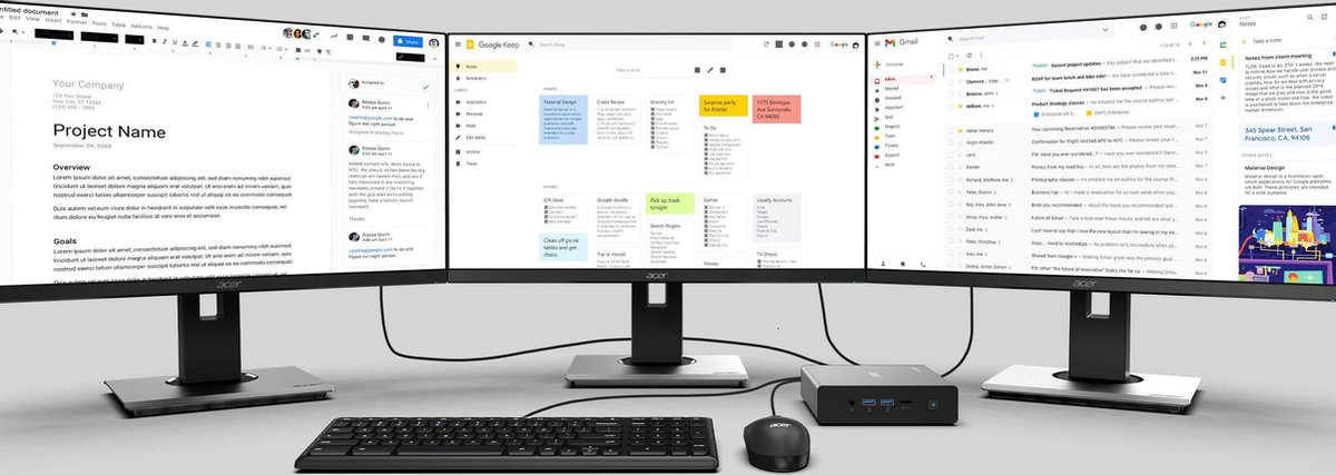 Acer Chromebox CXi4 i3418 - Grijs