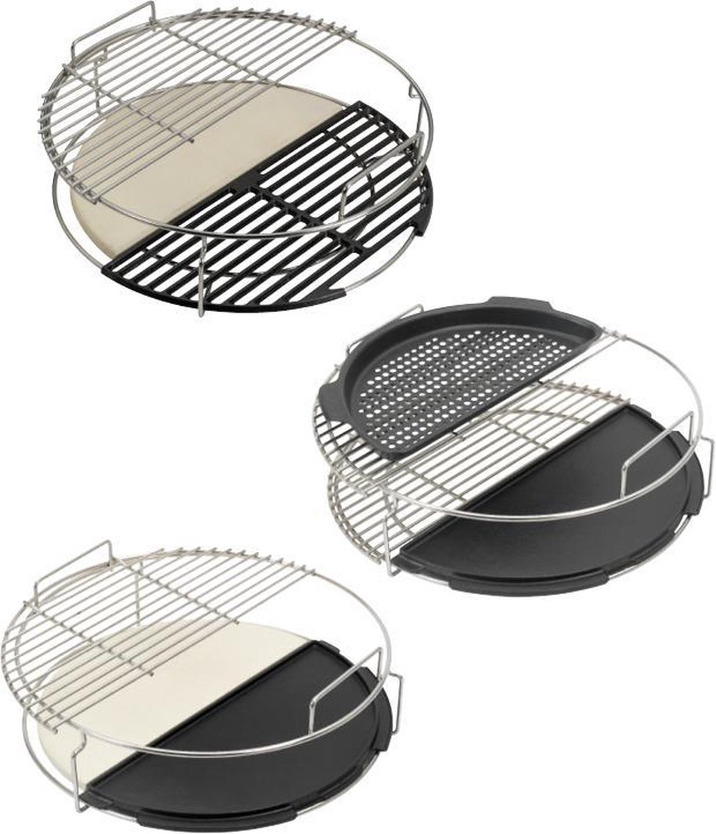 Big Green Egg 5-Piece Eggspander Kit XL - Silver