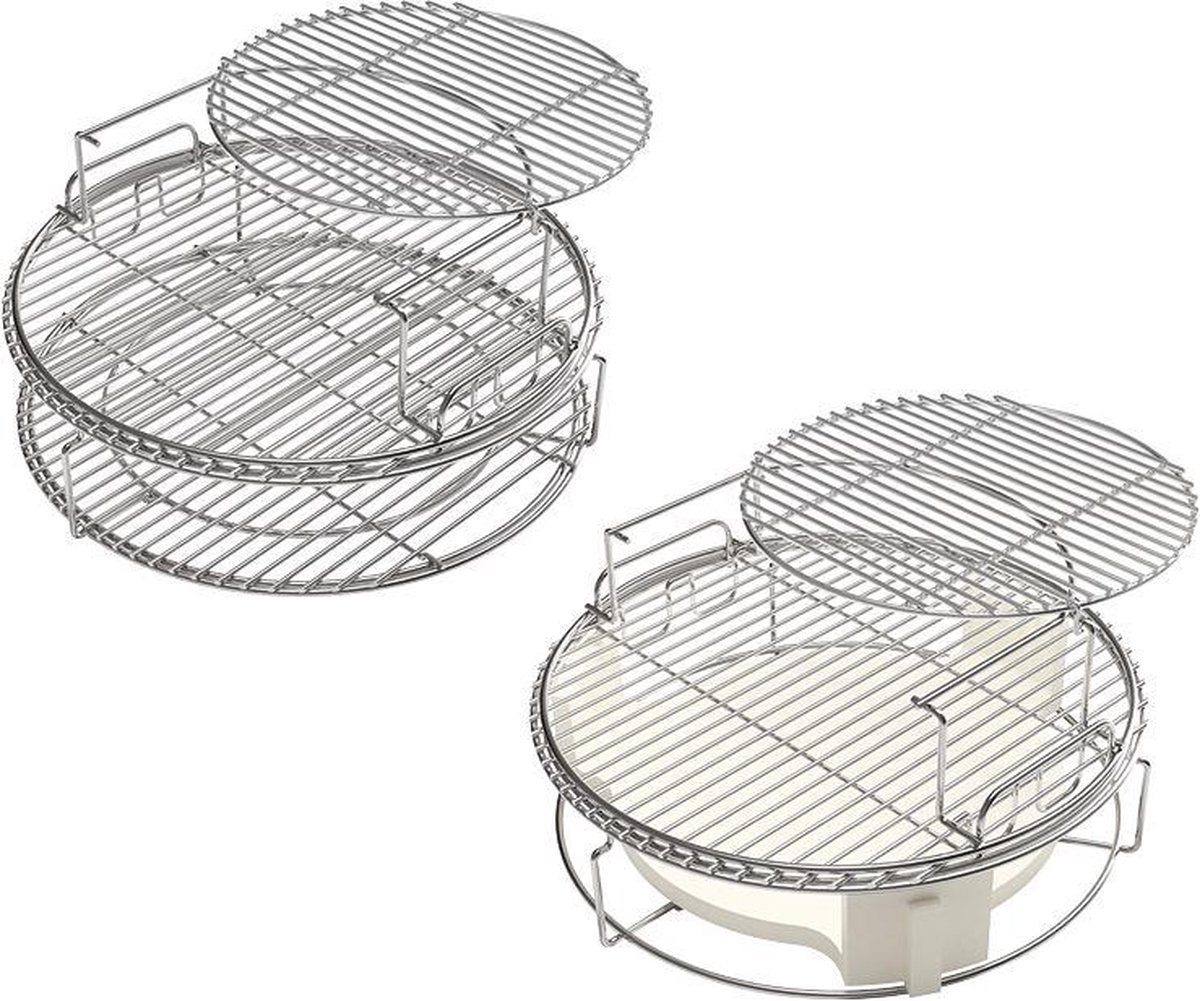 Big Green Egg 5-Piece Eggspander Kit XL - Silver