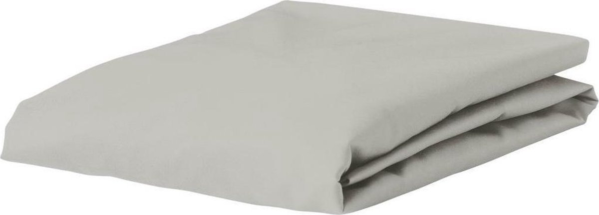 Essenza Premium Percale Katoen Hoeslaken Extra Hoog - 100% Percale Katoen - 1-persoons (90x210 Cm) - - Grijs