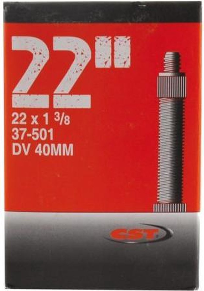 CST Binnenband 22 X1 3/8 (37-501) Hv 40mm - Zwart