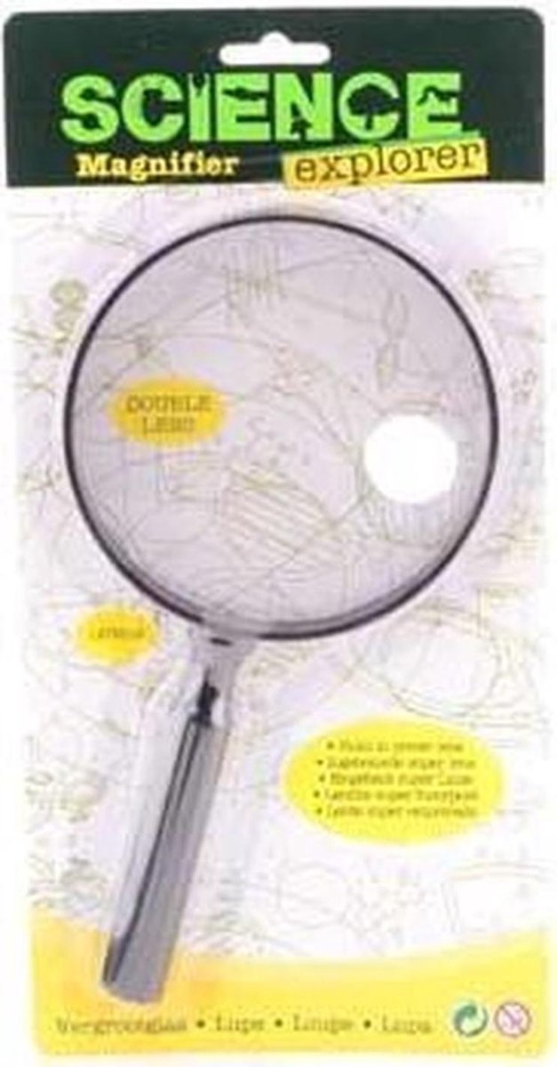 Johntoy Vergrootglas Met Powerlens 24 Cm - Silver
