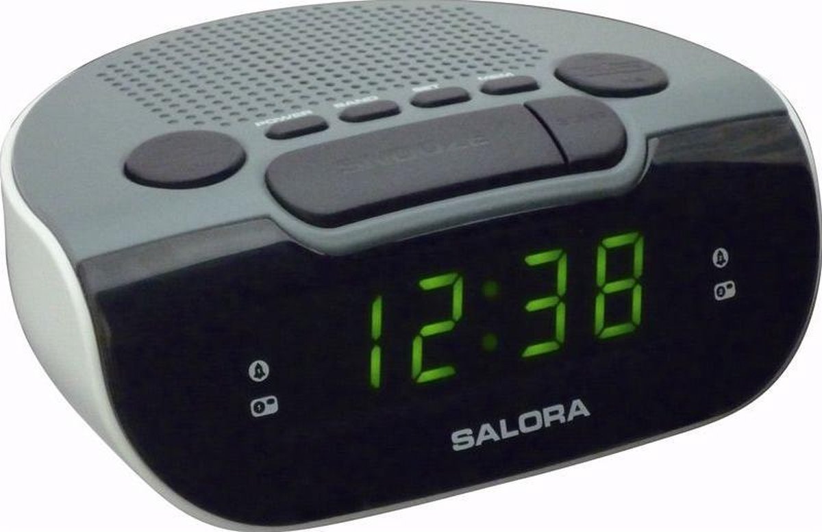 Salora Wekkerradio Cr612 - Zwart
