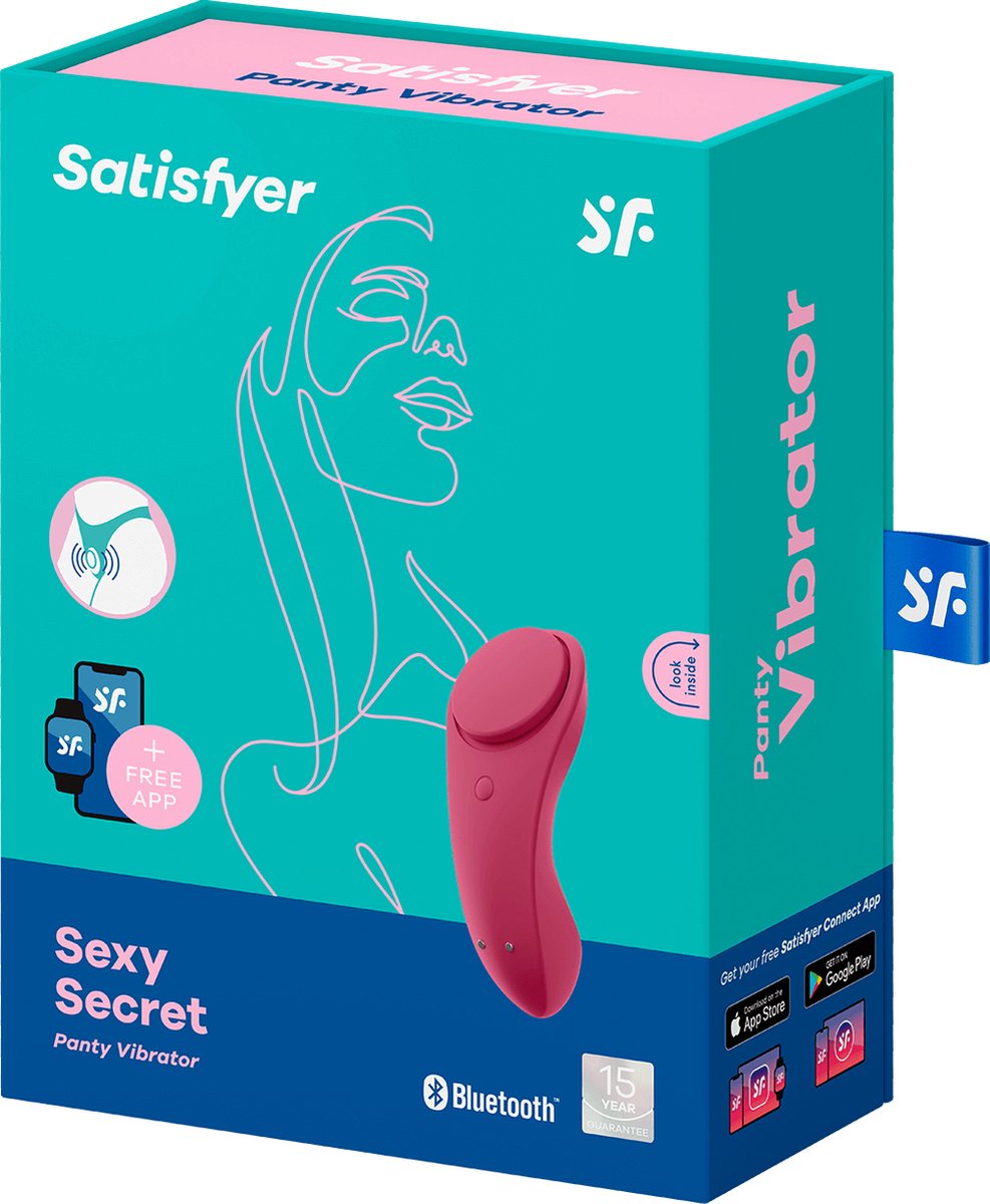 SATISFYER Sexy Secret Panty Vibrator - Rood