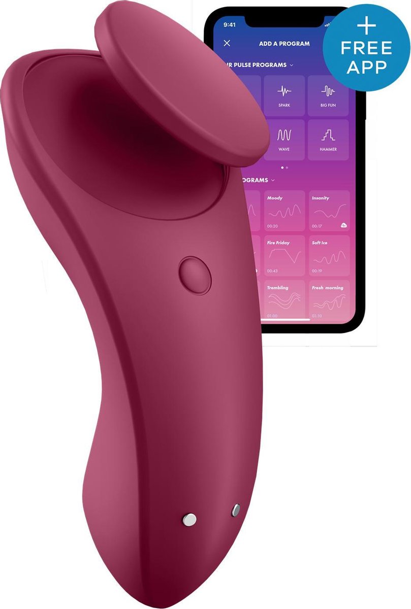 SATISFYER Sexy Secret Panty Vibrator - Rood