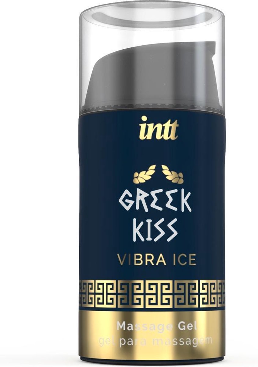 INTT Stimulerende Massage Gel Greek Kiss - 15 ml - Groen