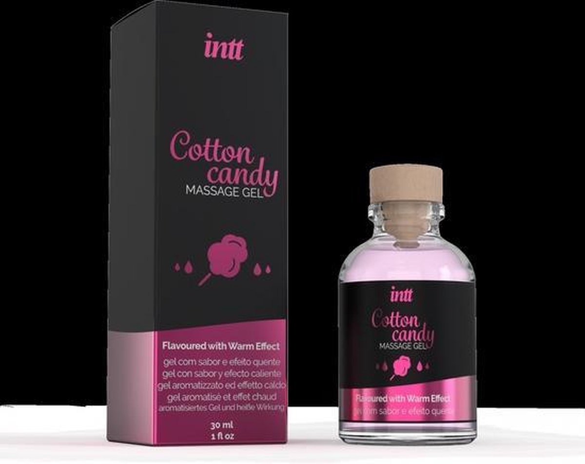INTT Verwarmende Massage Gel Cotton Candy - 30 ml - Roze