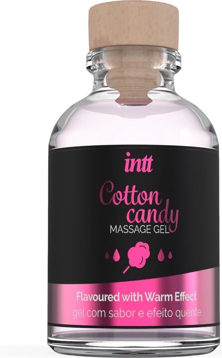 INTT Verwarmende Massage Gel Cotton Candy - 30 ml - Roze