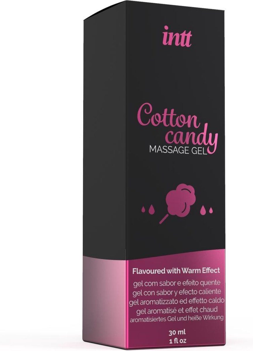 INTT Verwarmende Massage Gel Cotton Candy - 30 ml - Roze