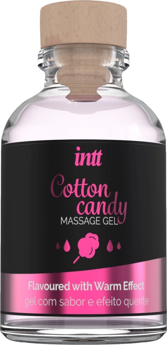 INTT Verwarmende Massage Gel Cotton Candy - 30 ml - Roze