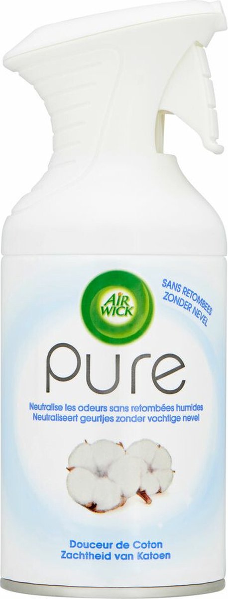 Airwick Pure Luchtverfrisser Spuitbus - Zachtheid van Katoen 250 ml