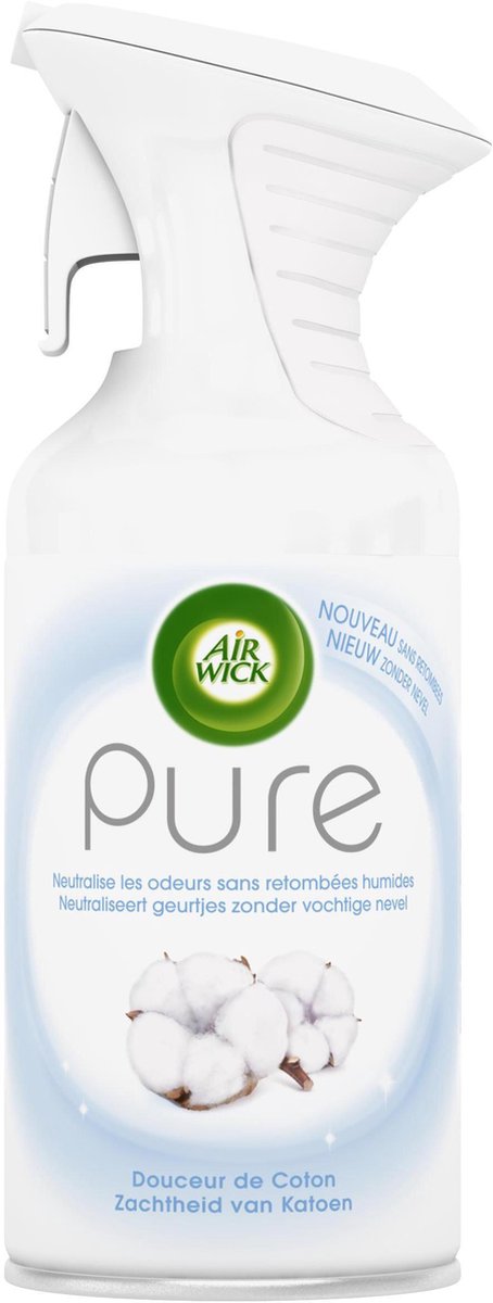 Airwick Pure Luchtverfrisser Spuitbus - Zachtheid van Katoen 250 ml