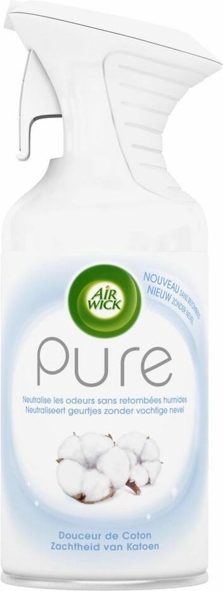 Airwick Pure Luchtverfrisser Spuitbus - Zachtheid van Katoen 250 ml