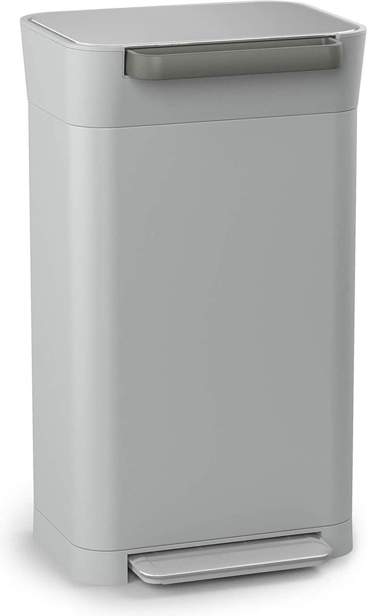 Joseph Joseph Intelligent Waste Titan Pebble Pedaalemmer - 30 Liter - Grijs