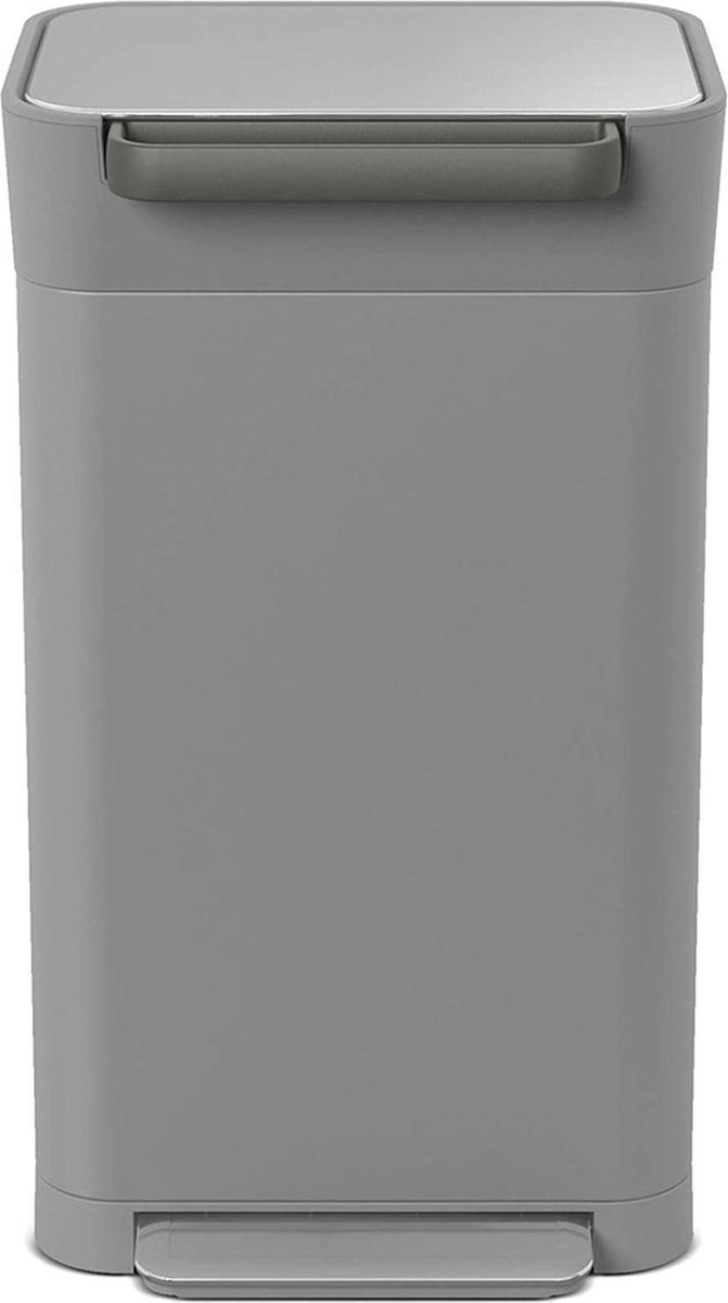 Joseph Joseph Intelligent Waste Titan Pebble Pedaalemmer - 30 Liter - Grijs