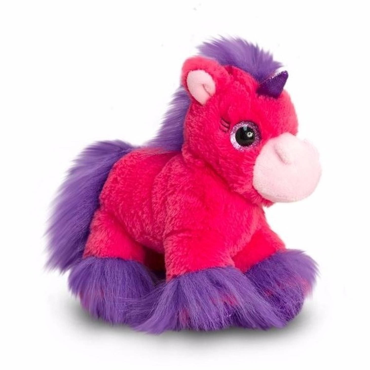 Keel Toys Pluche Eenhoorn Knuffel Fuchsia 18 Cm - Roze