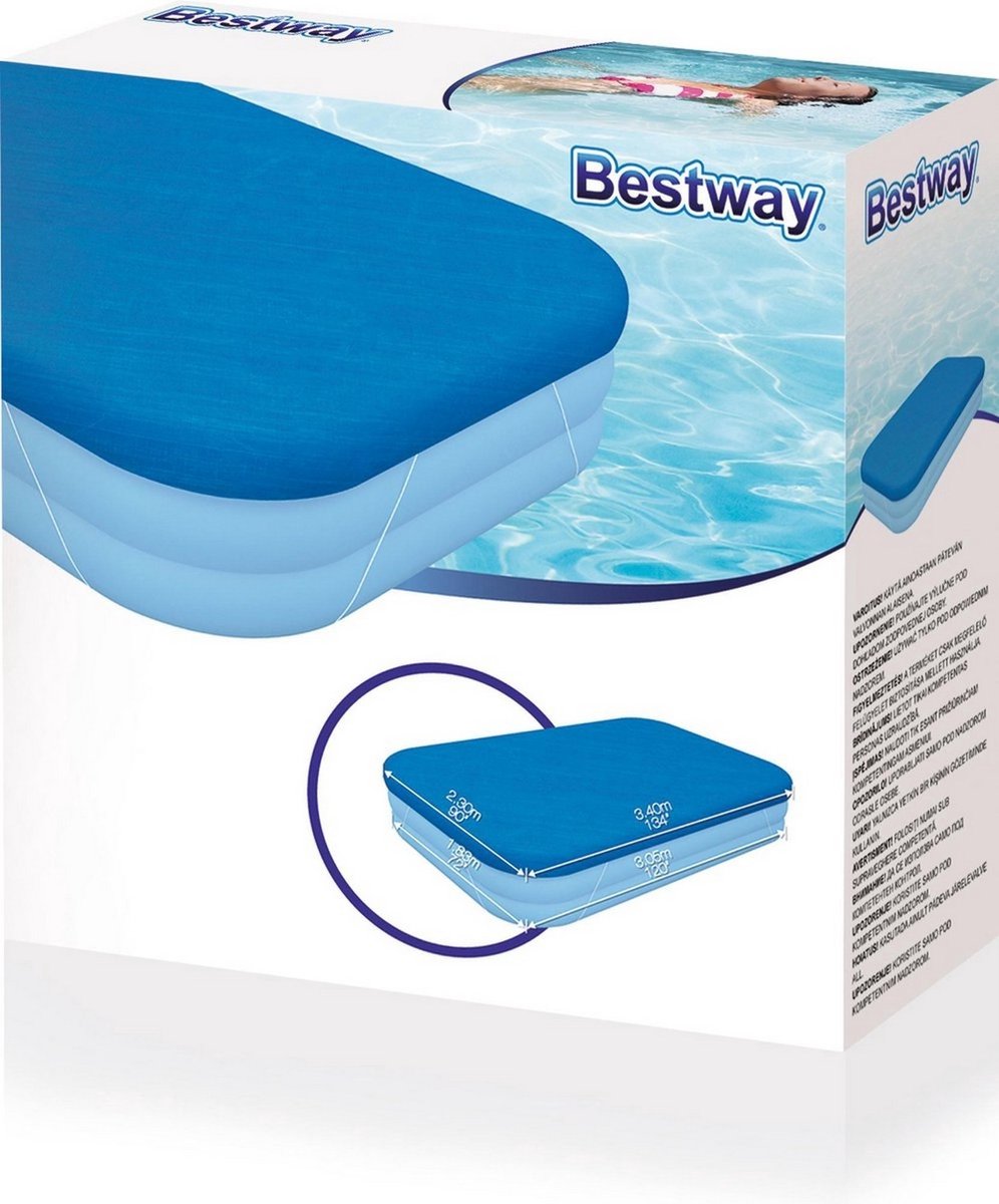 Bestway Afdekzeil Family Pool 3 Rings 305 cm - Blauw