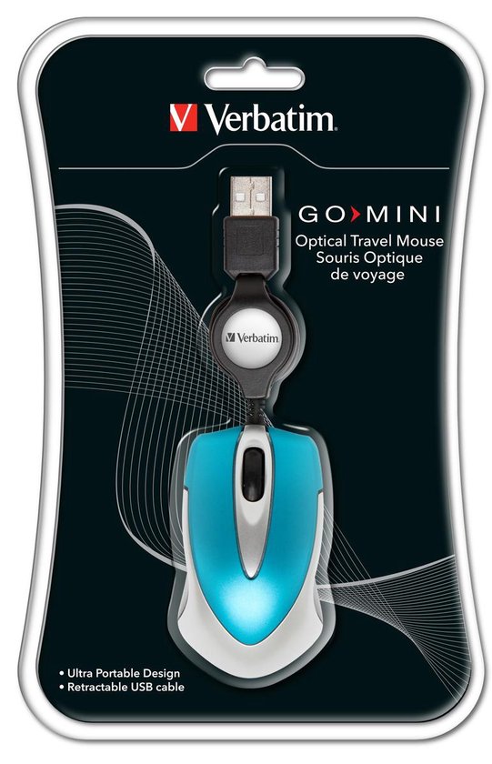 Verbatim Go Mini muis USB Type-A Optisch 1000 DPI Ambidextrous