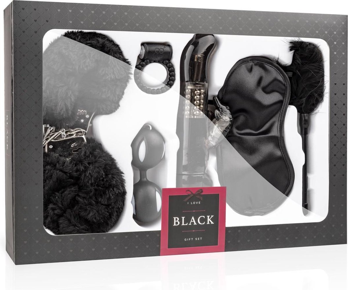 Eros Loveboxxx I Love Black Erotische Geschenkset - Zwart
