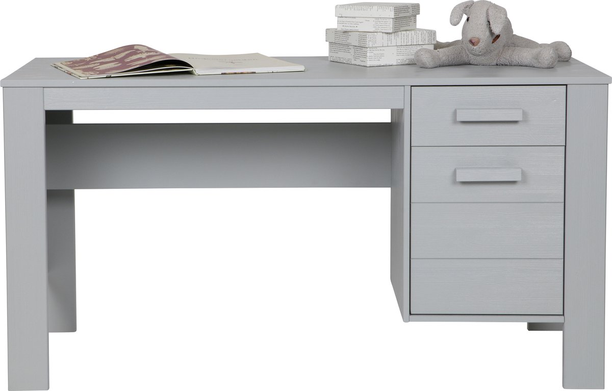 Trendhopper Bureau Woood Dennis Beton - Grijs