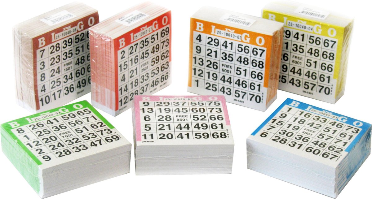 Diversen Bingo Blocks 500 Vel - Wit