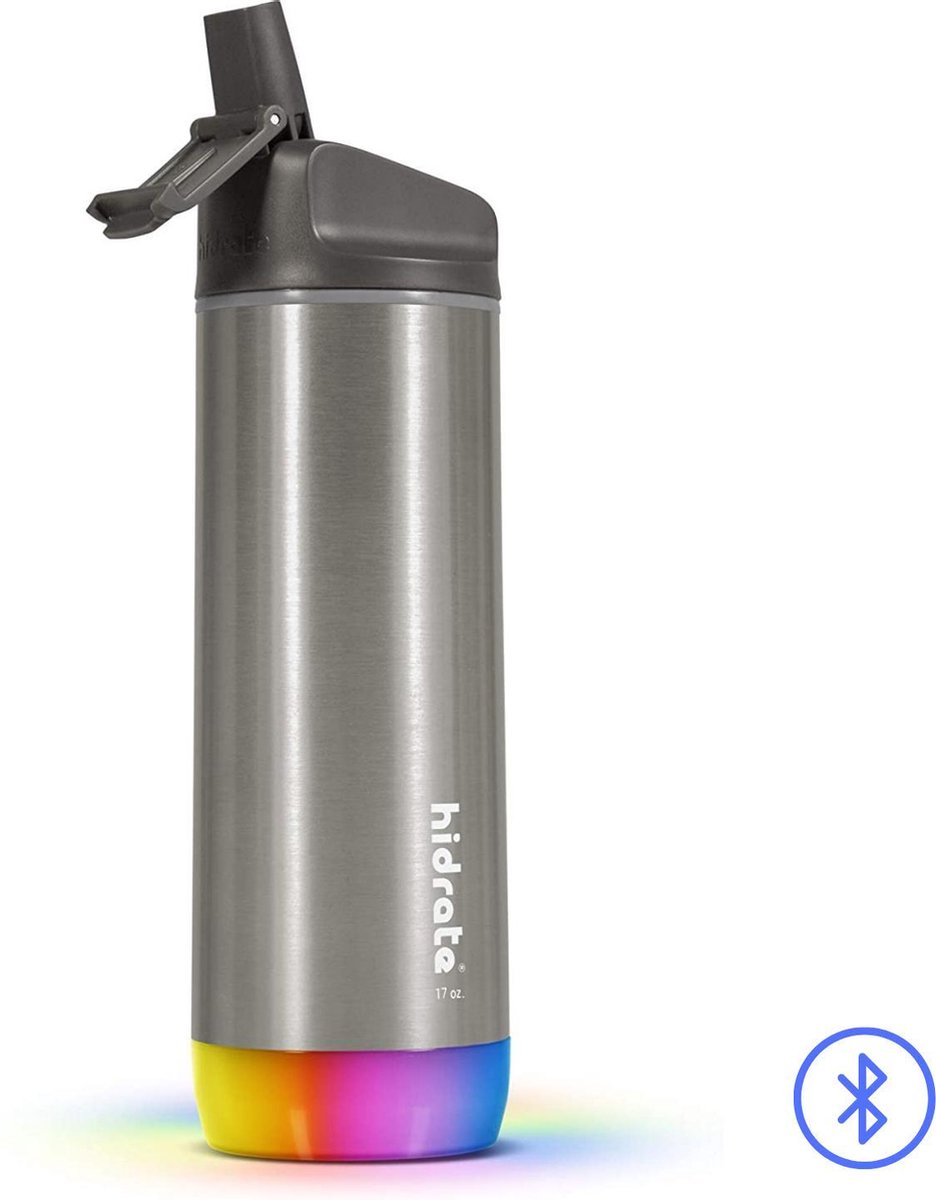 Hidrate Spark HidrateSpark PRO 0.62 liter Straw Brushed Stainless Steel - Silver