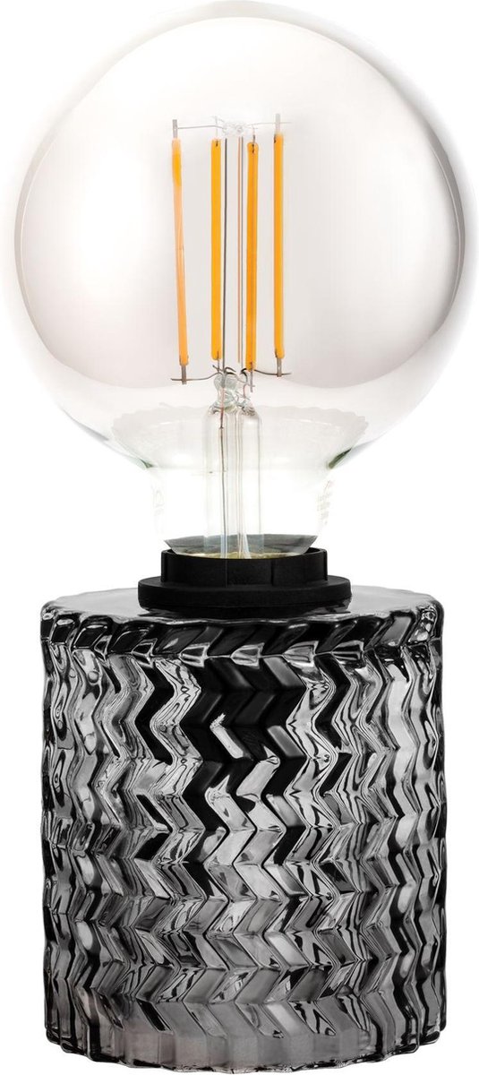 Pauleen Crystal Smoke Tafellamp - E27 - Rookglas - Grijs