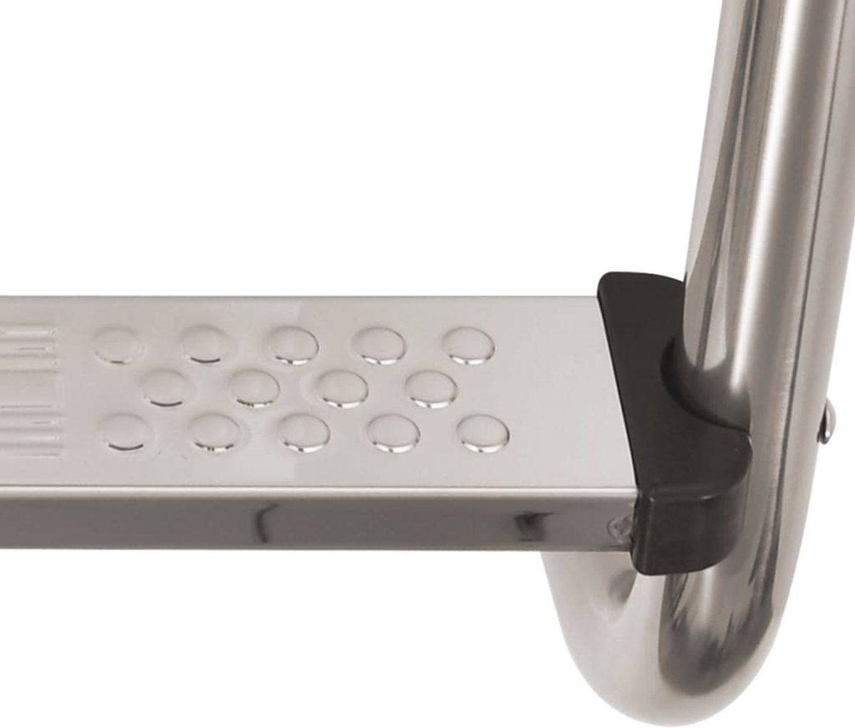 Vidaxl Zwembadladder Met 3 Sporten 120 Cm Roestvrij Staal - Silver