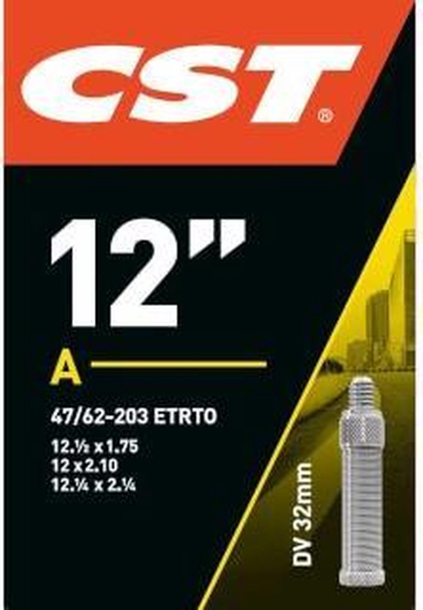 CST Binnenband 12 Inch (47/62-203) Dv 32 Mm - Zwart