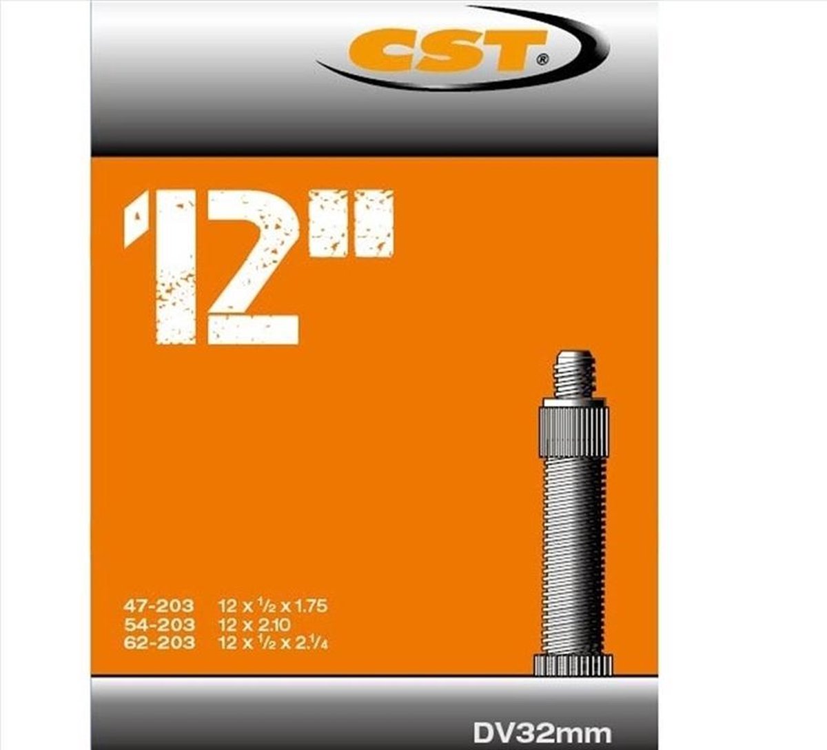 CST Binnenband 12 Inch (47/62-203) Dv 32 Mm - Zwart