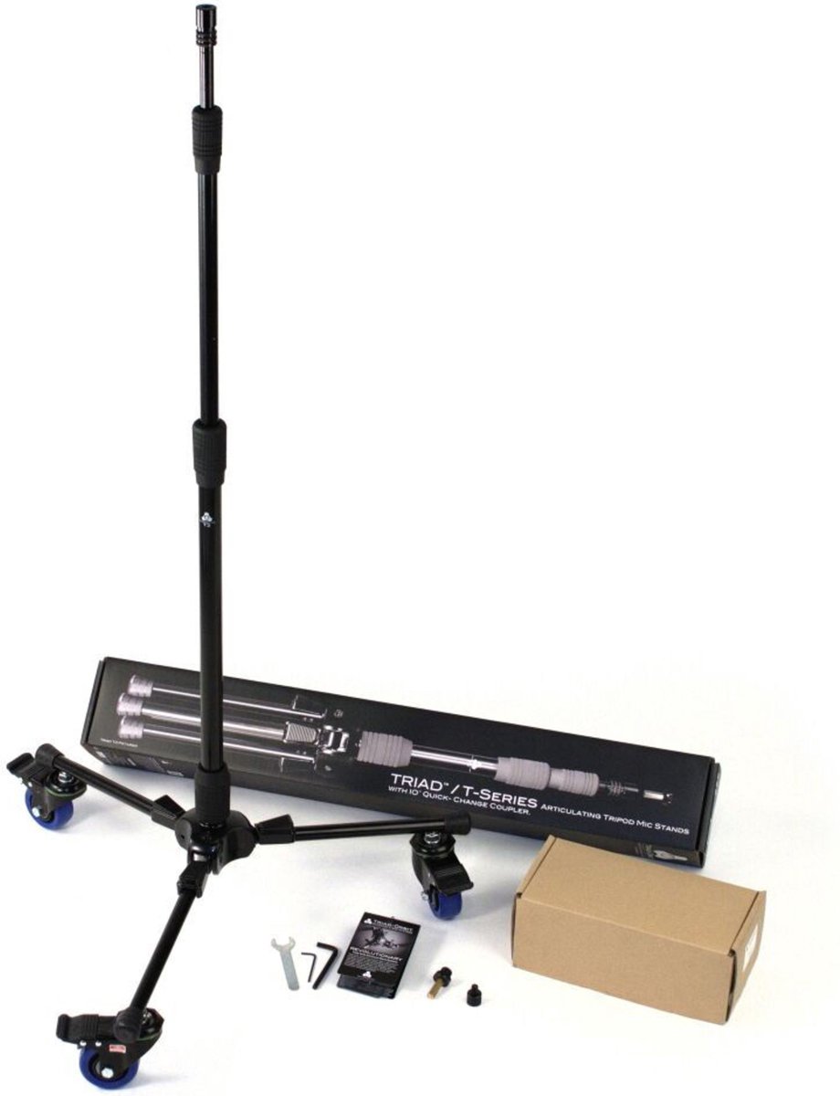 Triad-Orbit T3C tripod microfoon statief met wielen