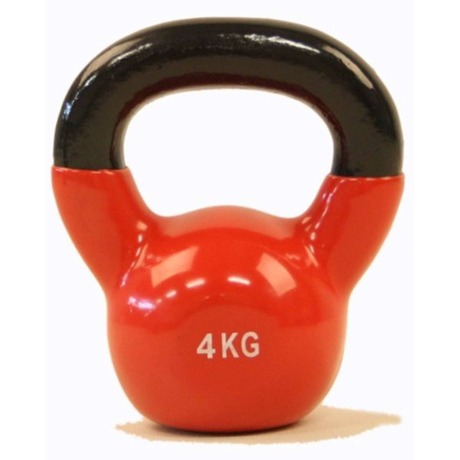 Focus Fitness Kettlebell - Vinyl - 4 Kg - Rood