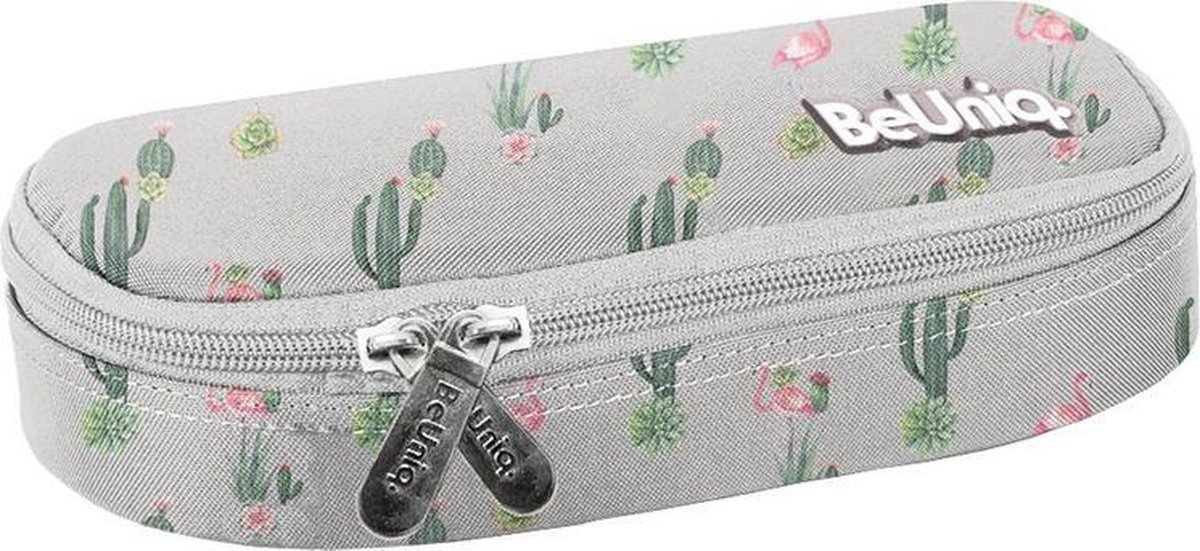 Beuniq Cactus En Flamingo Etui - 23 X 10 X 5 Cm - - Grijs