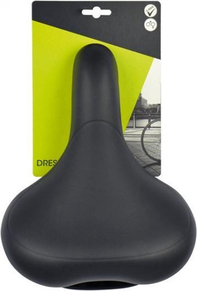 DRESCO Fietszadel E-bike 20,4 X 30,2 Cm Gel - Zwart
