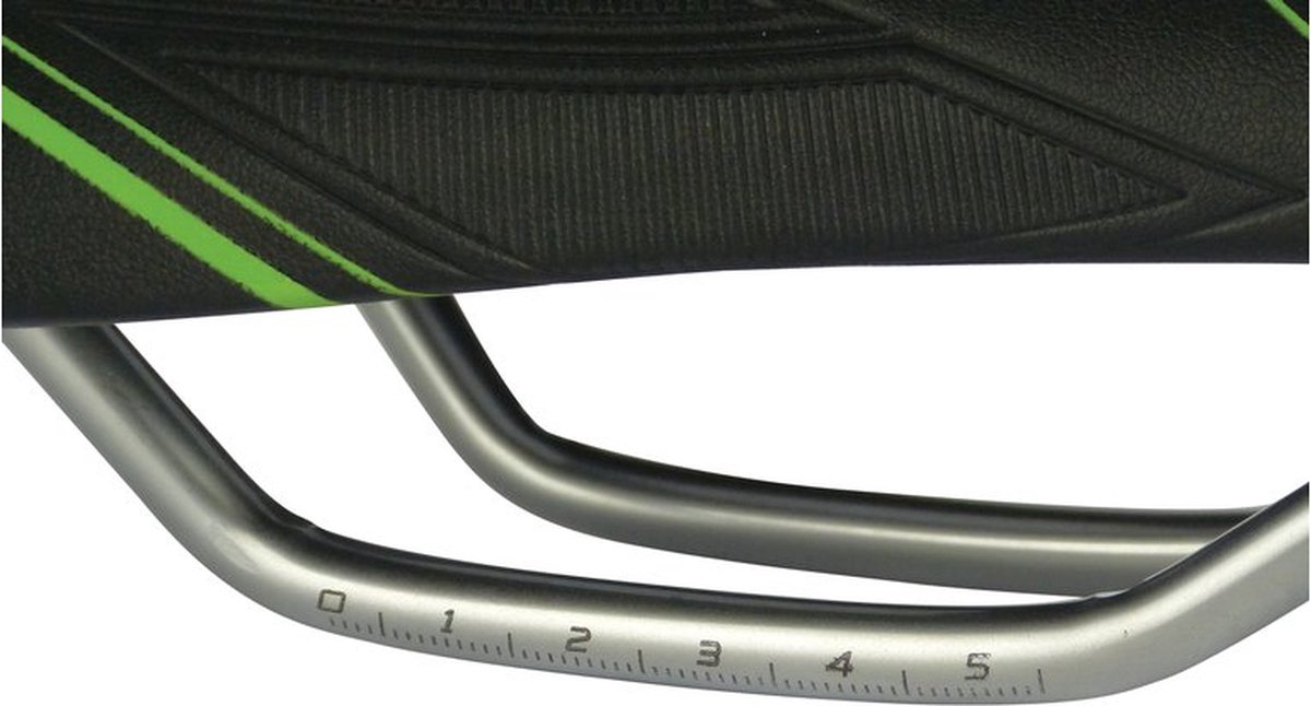 DRESCO Racezadel 13,9 X 30,5 Cm Microfiber/groen - Zwart