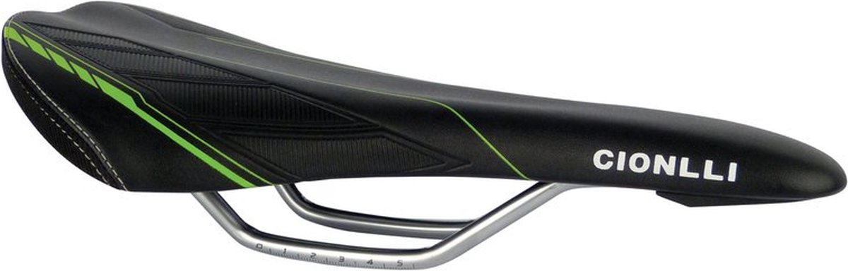 DRESCO Racezadel 13,9 X 30,5 Cm Microfiber/groen - Zwart